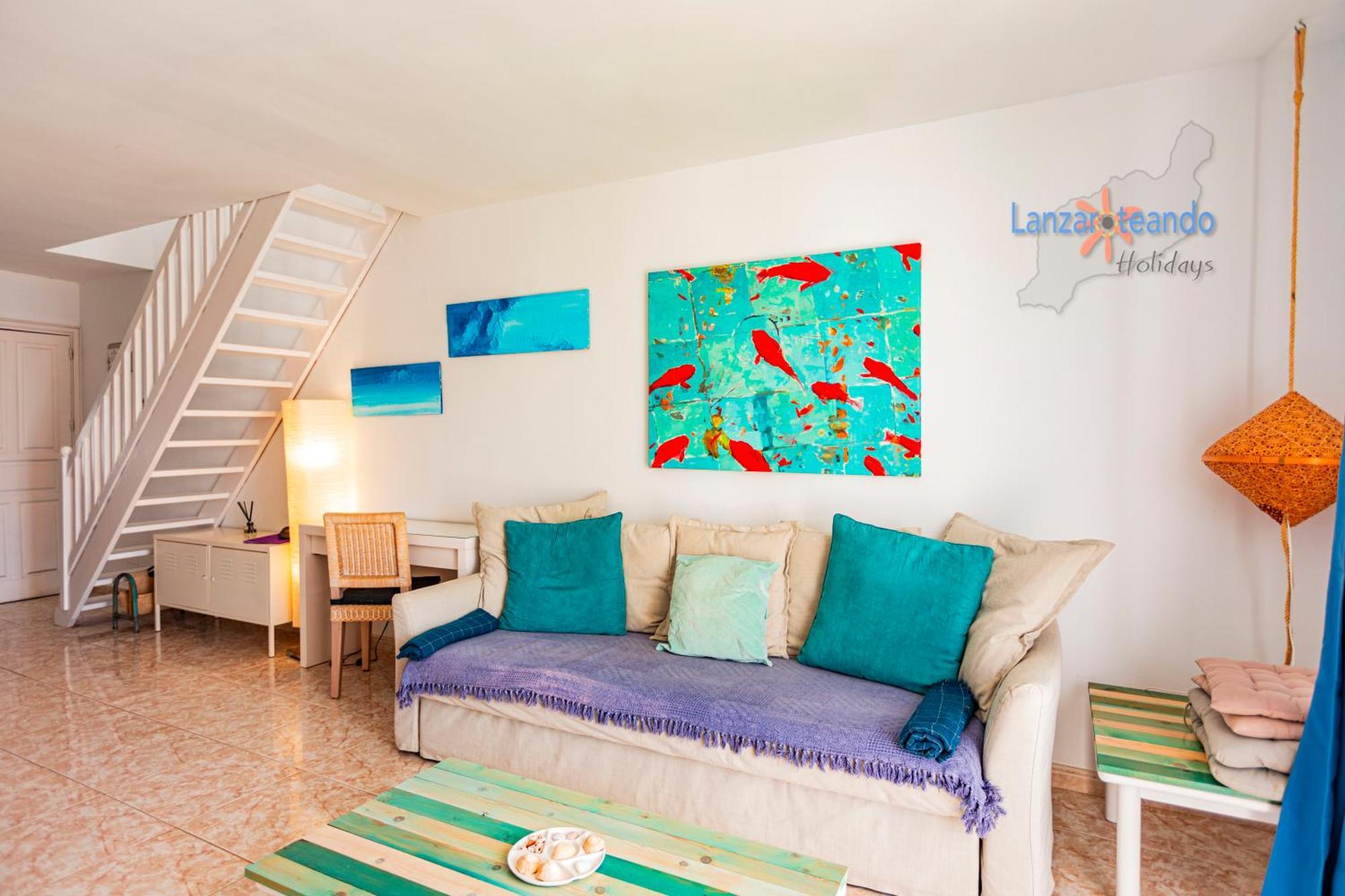 Vivienda Vacacional Sunny - Duplex Apartment 2Beds 2 Baths Costa Teguise Dış mekan fotoğraf